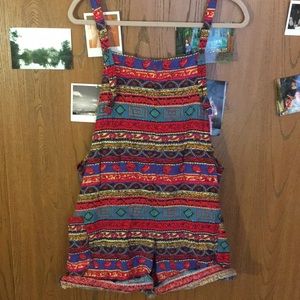XL pinafore romper